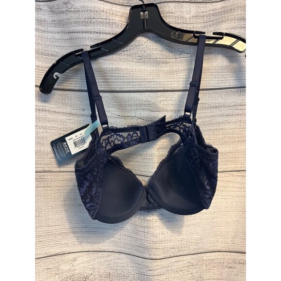 NWT Maidenform Navy Blue Lace Underwire Bra Size 34 C - Picture 4 of 5